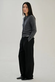Wool cashmere cardigan - Grey