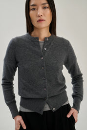 Wool cashmere cardigan - Grey