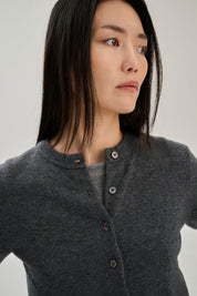 Wool cashmere cardigan - Grey