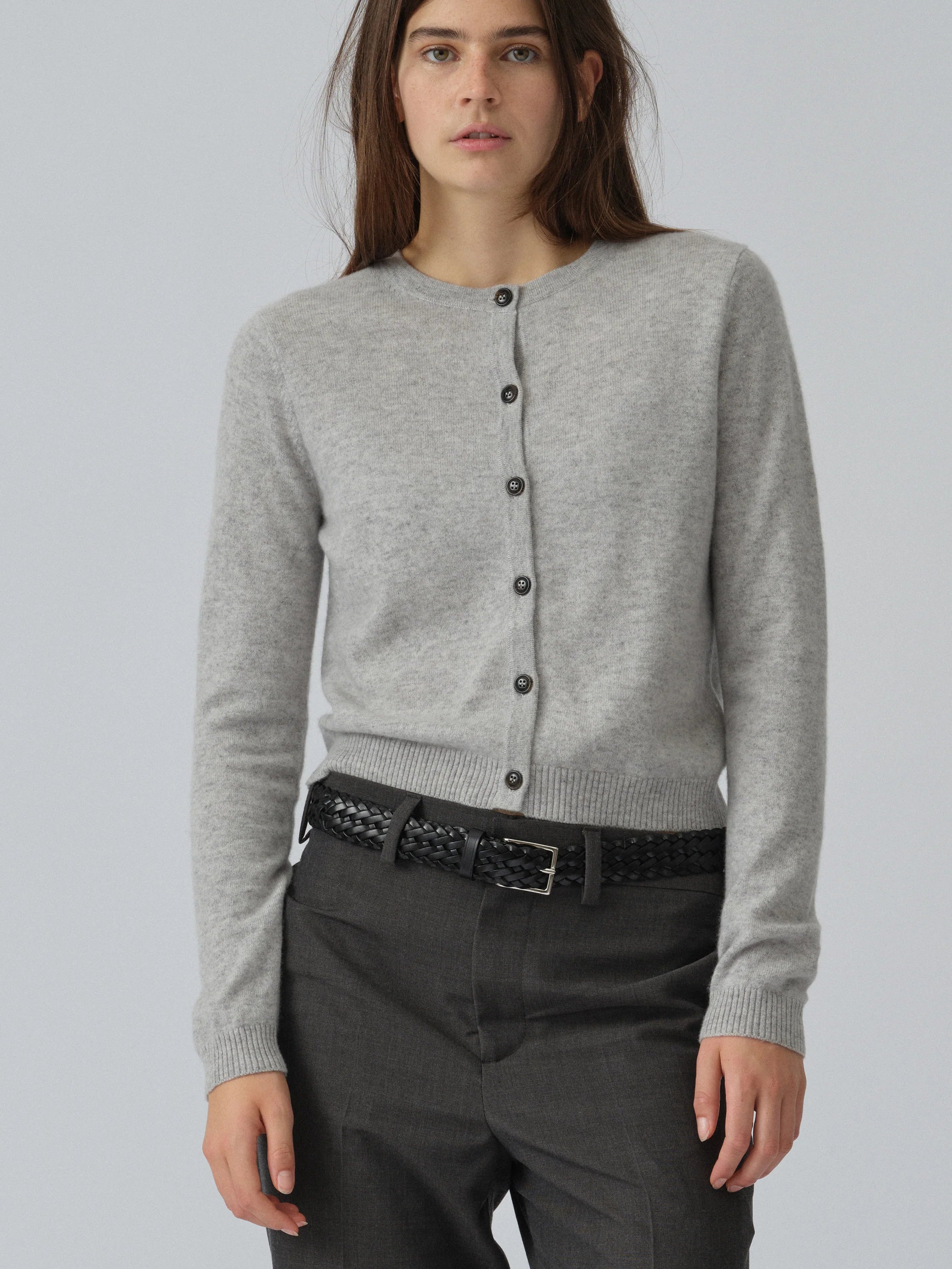 Women's O-Cardigan - Ash grey