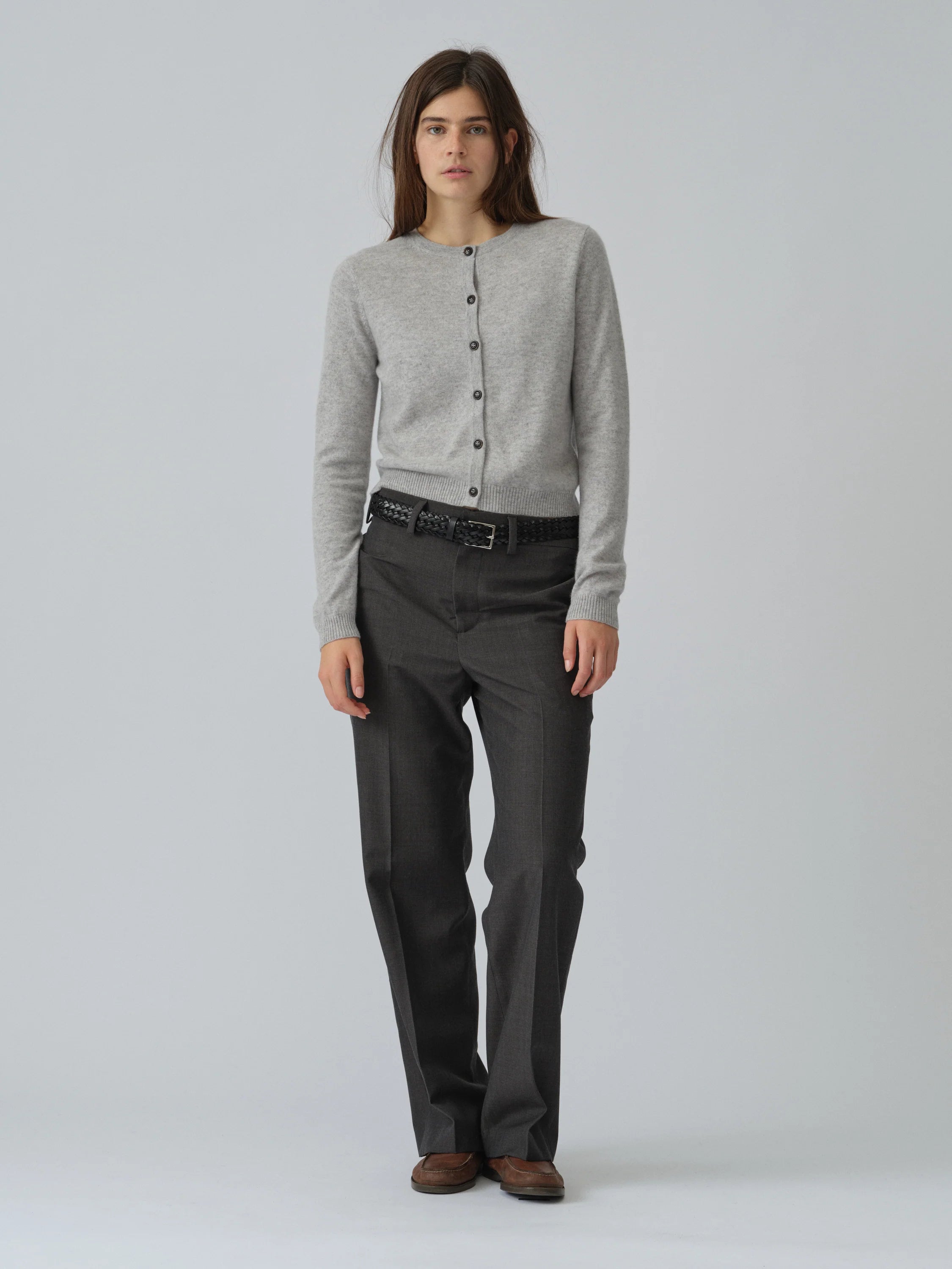 Women's O-Cardigan - Ash grey