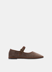 Mary Jane Flats - Dark Wood