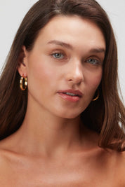Golden deco hoops bold