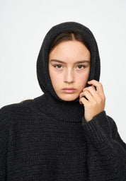 ESIwona Knit Balaclava GOTS - grey melange - Esmé Studios - Butik Verk, en livsstilsbutik i hjertet af Dragør