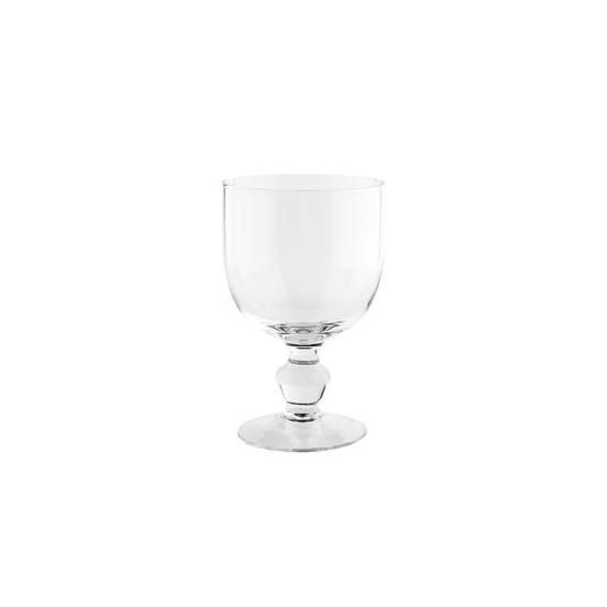 Rødvinsglas / fyrfadsstage