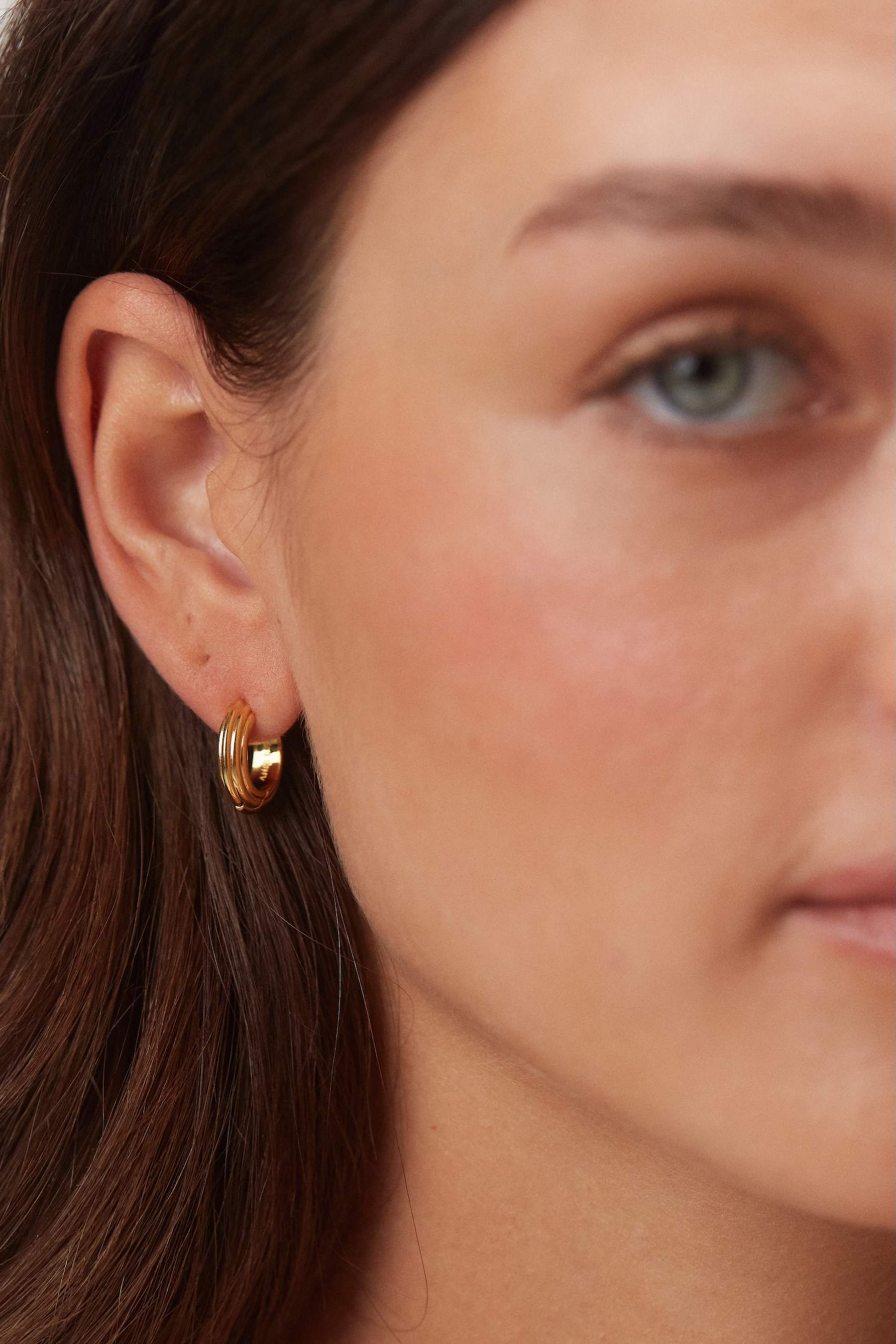 Golden deco hoops petit