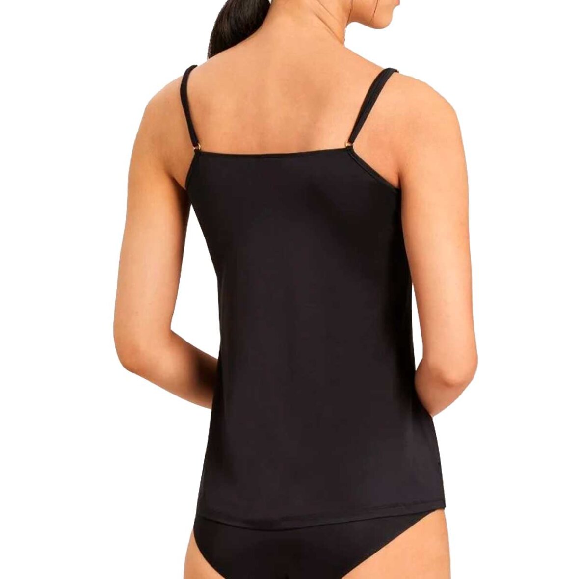 Satin Deluxe top - black