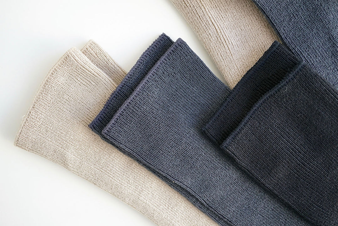 Silk ribbed leggins - black
