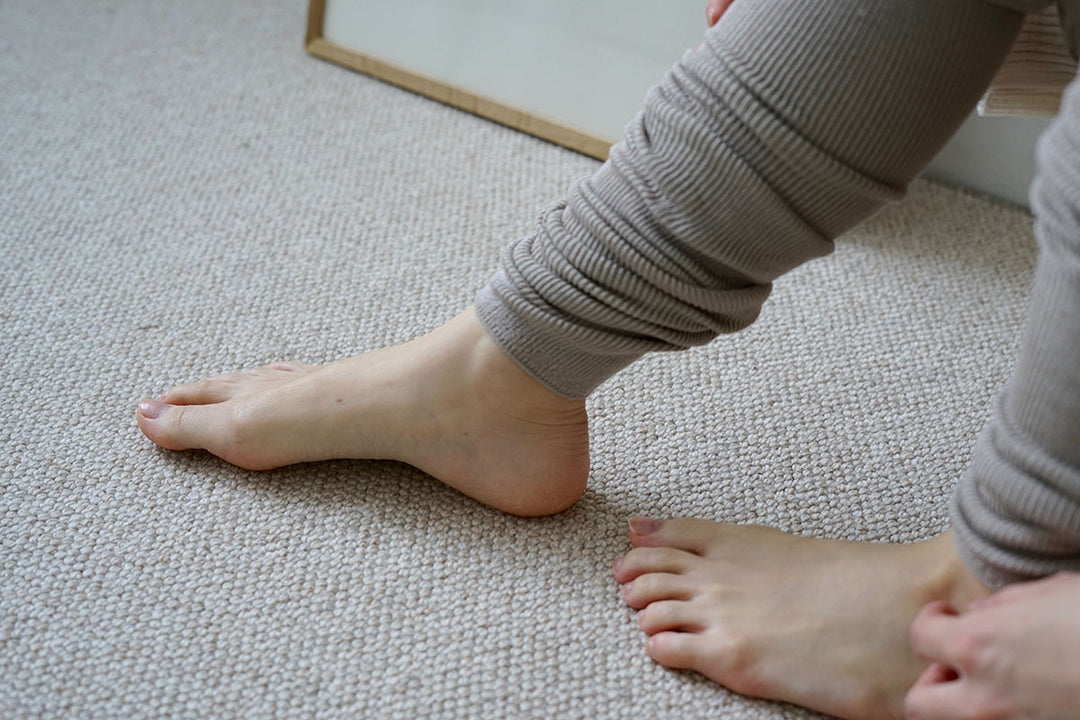 Silk ribbed leggins - black