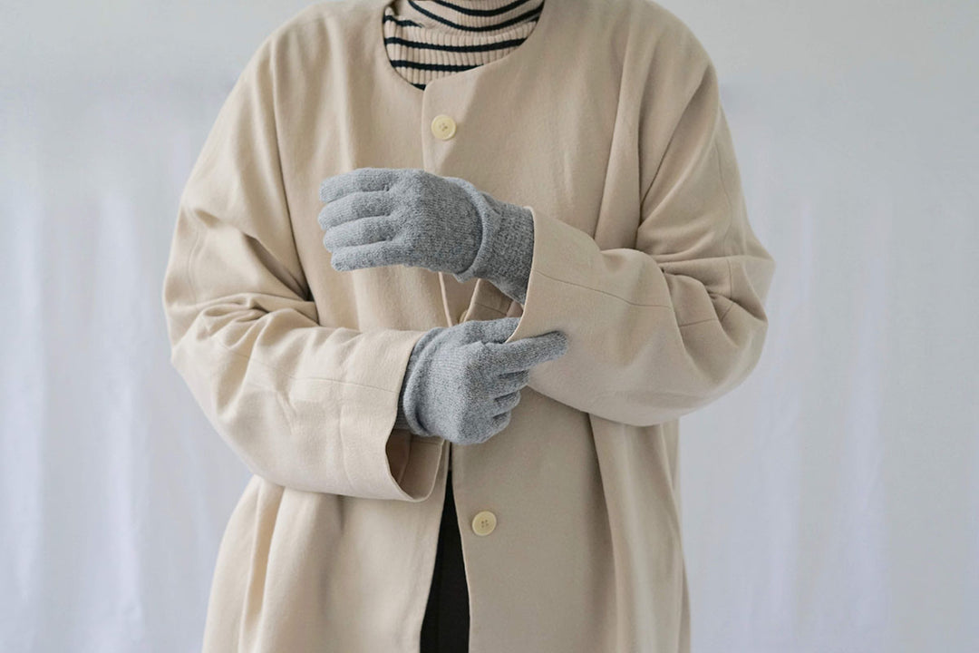 Uruguayan Wool Gloves - Light grey
