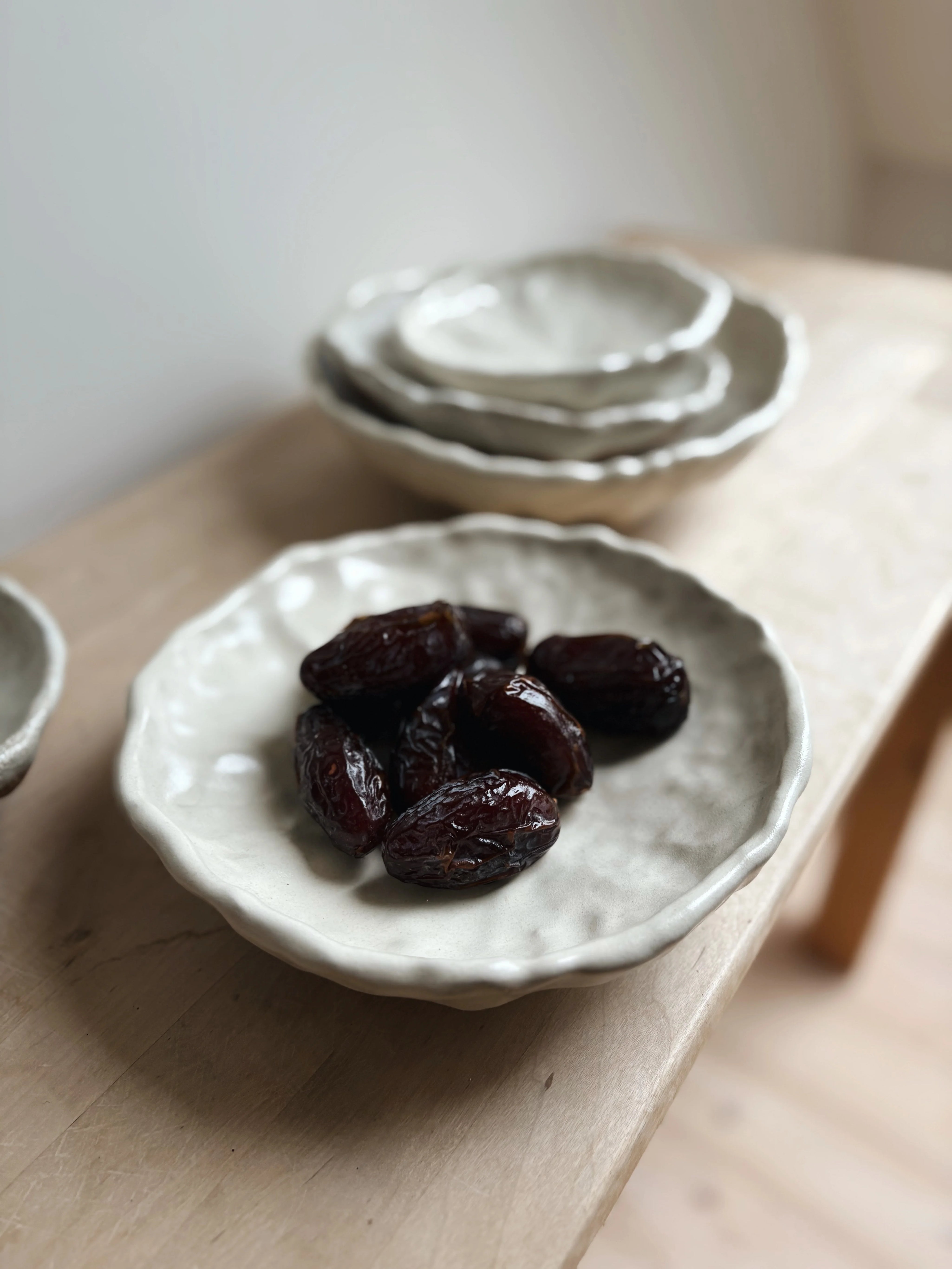 Rundt fad på lav fod