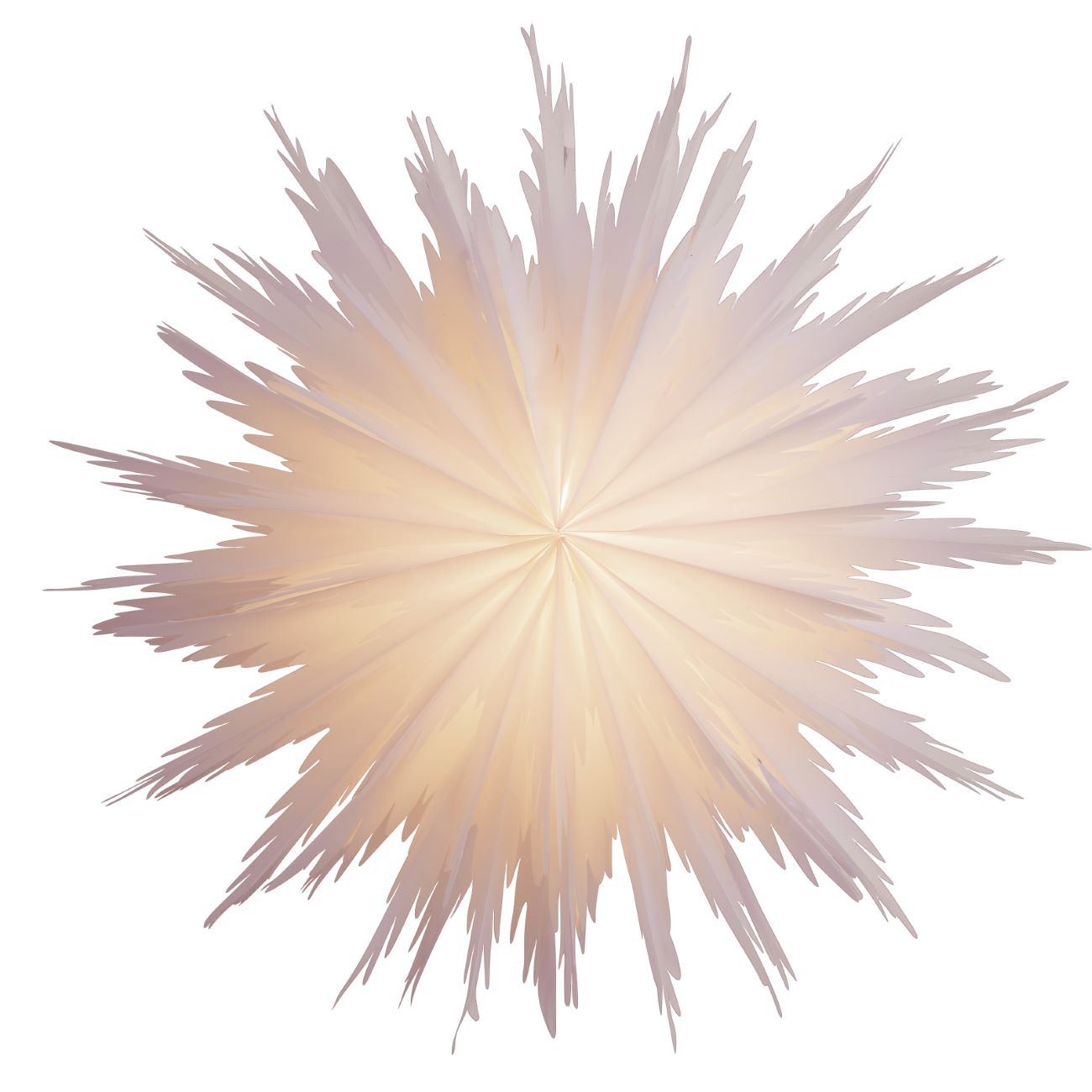 Liz stjerne - hvid 50cm