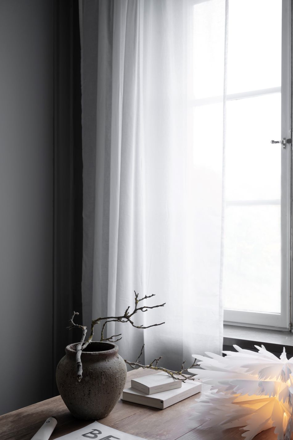 Liz stjerne - hvid 50cm