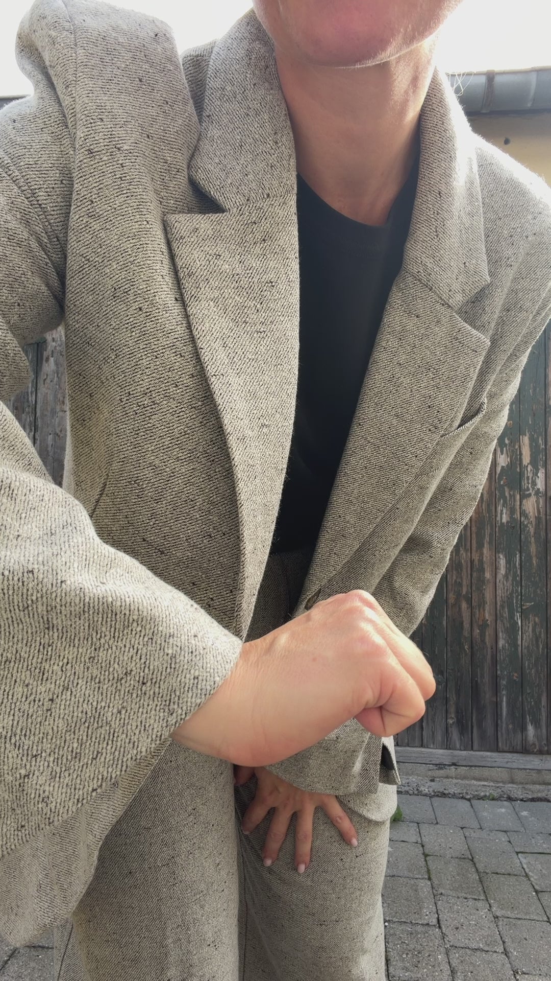Alberte blazer - Grey melange