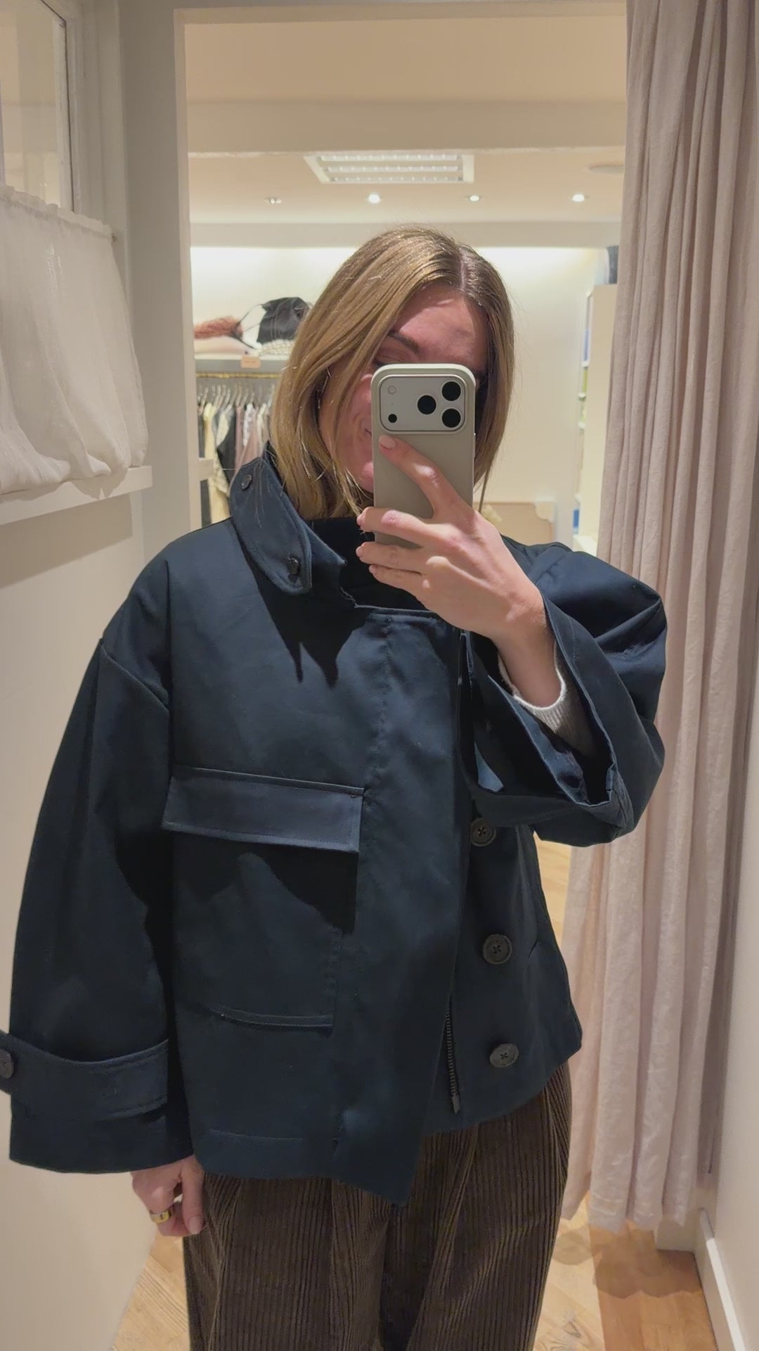 Water resistant jacket - Navy