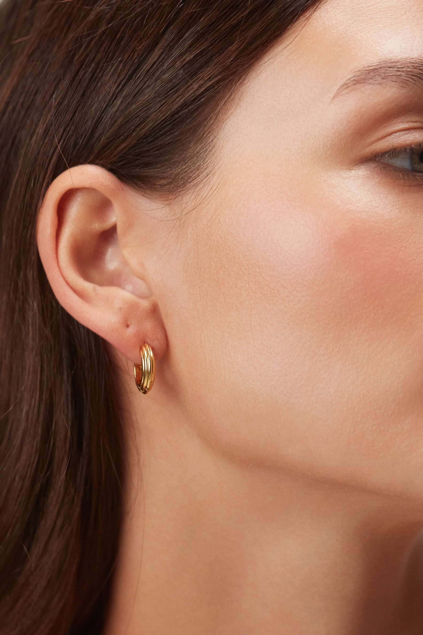 Golden deco hoops petit