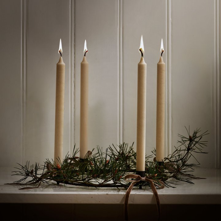 Stearinlys 8 stk. - Sand