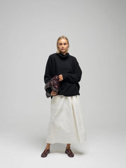 Ocean poplin skirt - Ecru
