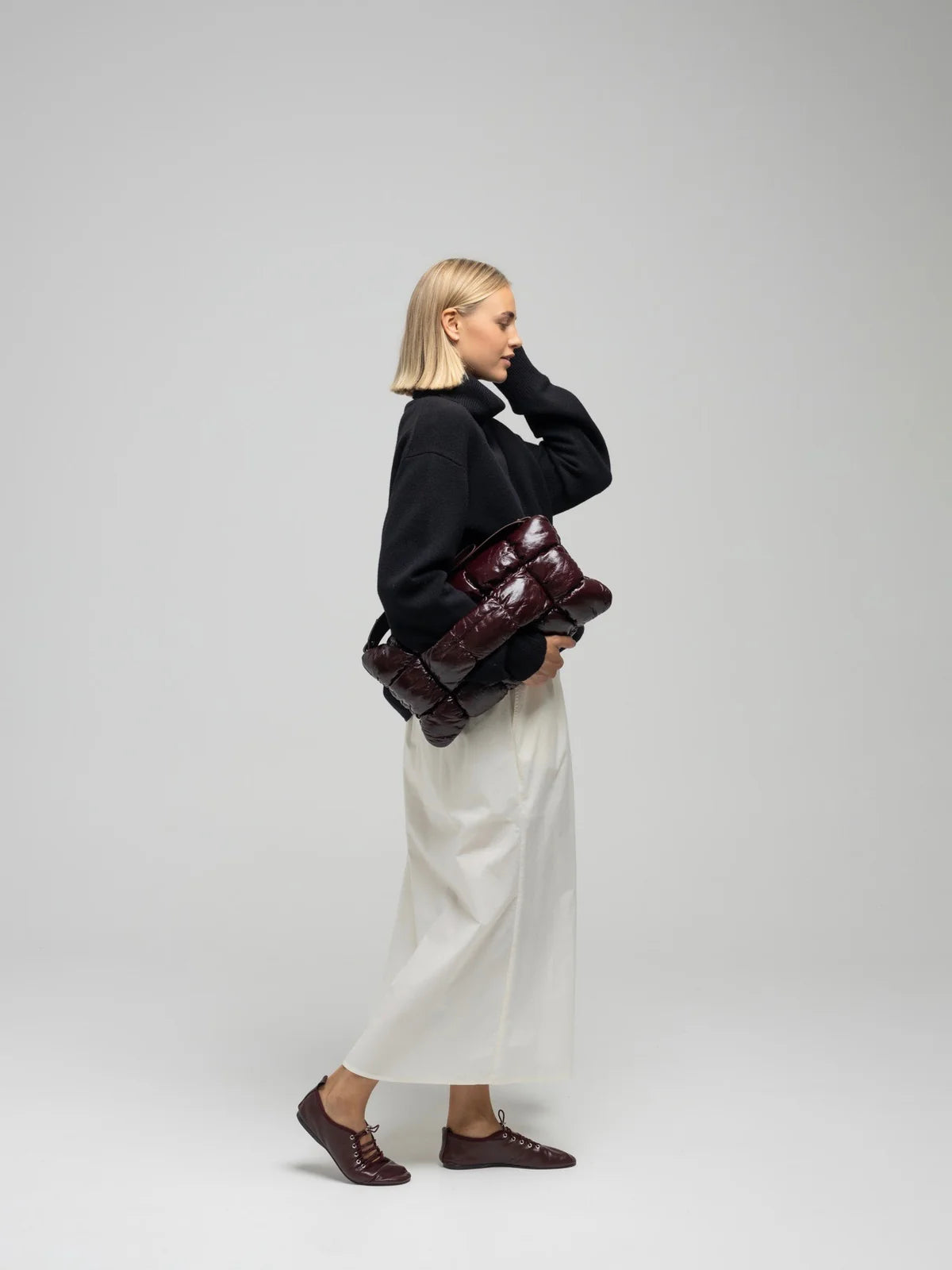 Ocean poplin skirt - Ecru