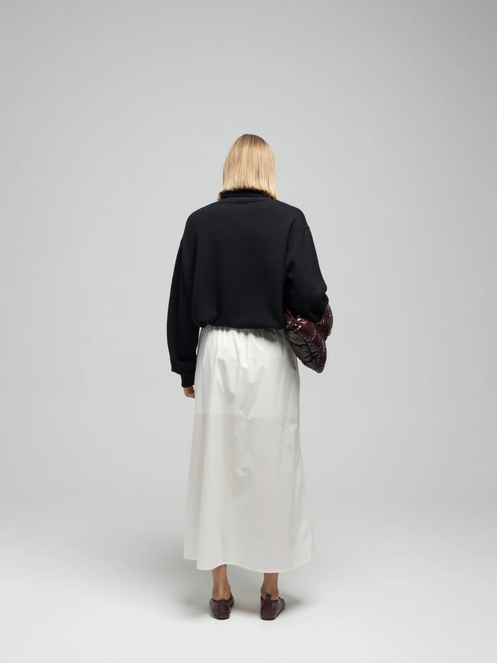 Ocean poplin skirt - Ecru