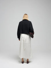 Ocean poplin skirt - Ecru