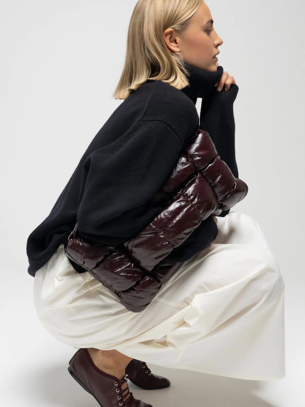 Ocean poplin skirt - Ecru