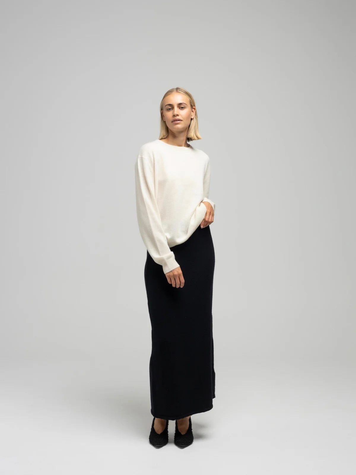 Vigga knit skirt - black