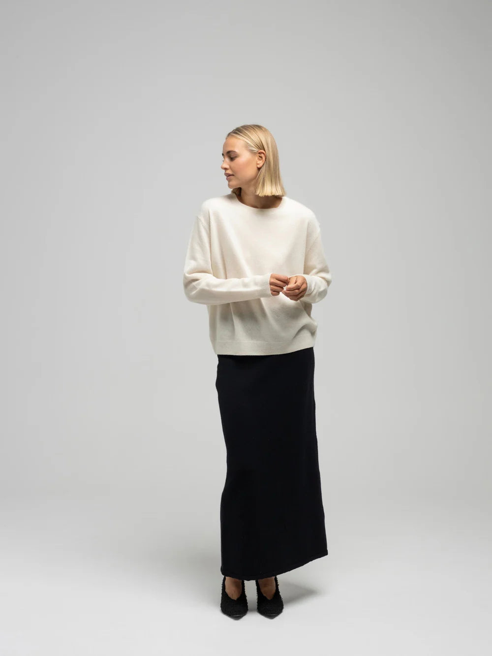 Vigga knit skirt - black