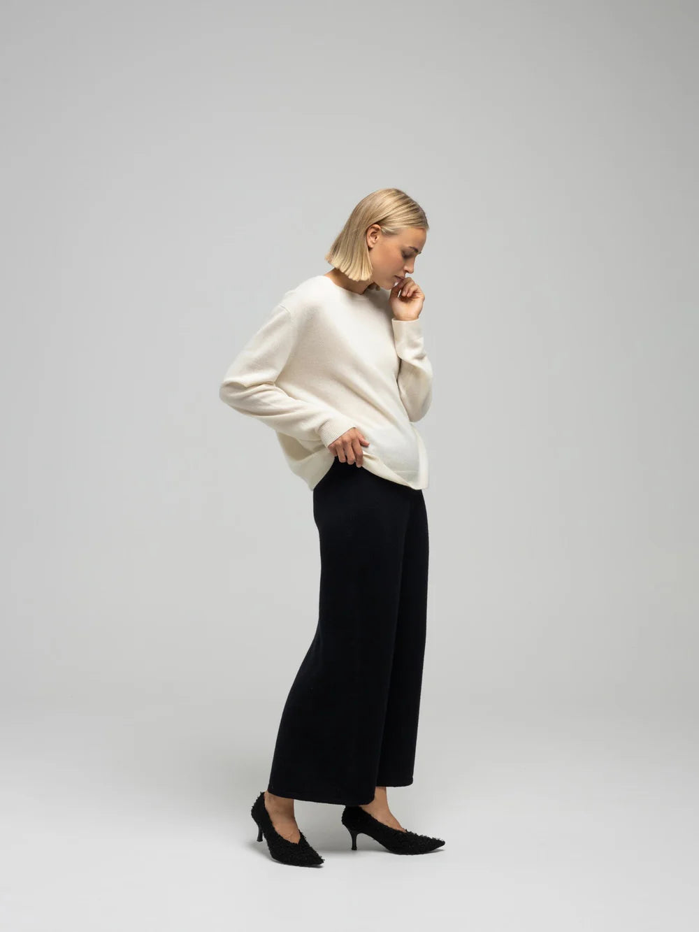 Vigga knit skirt - black