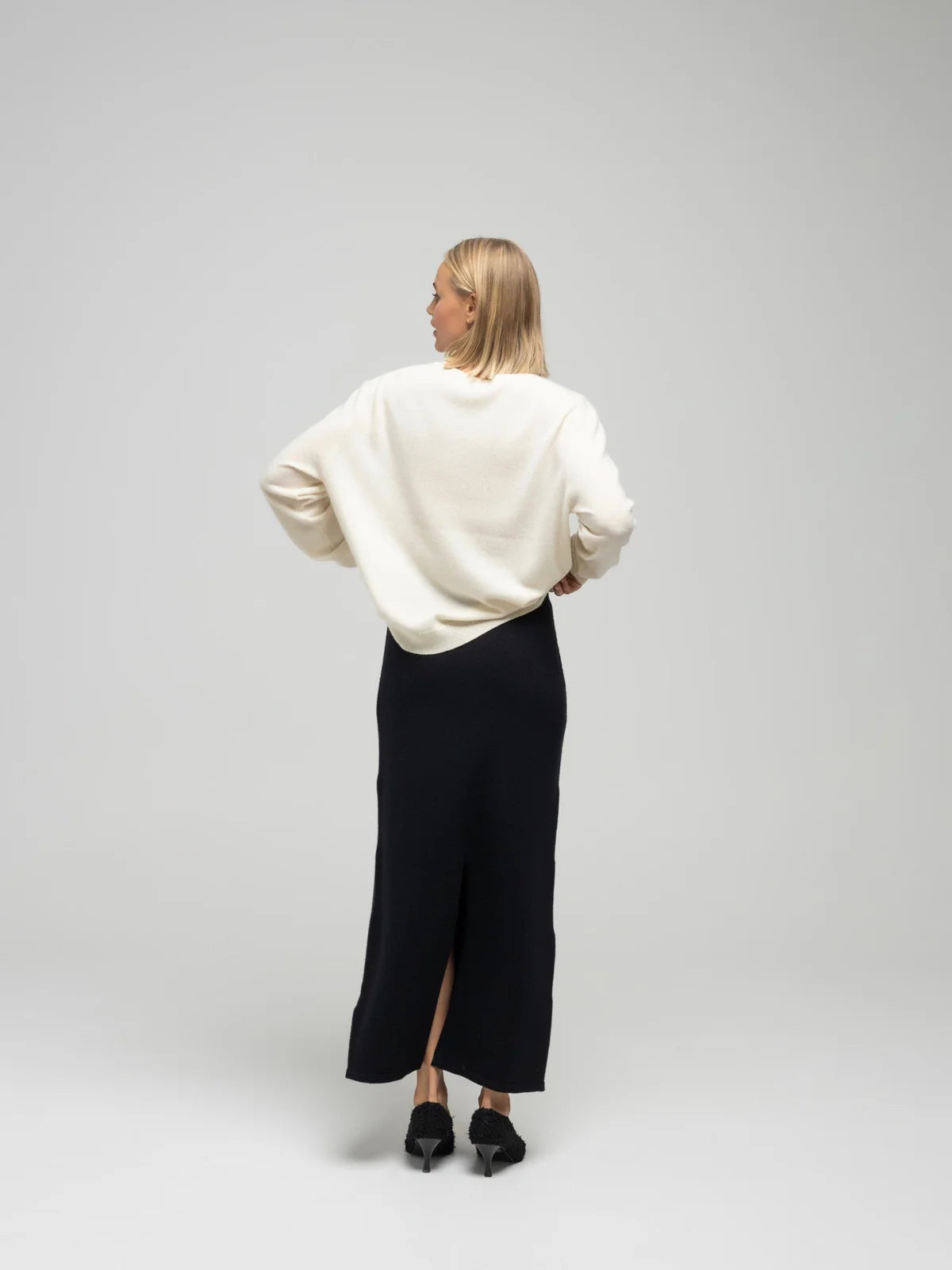 Vigga knit skirt - black