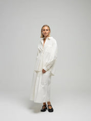 Ocean poplin skirt - Ecru